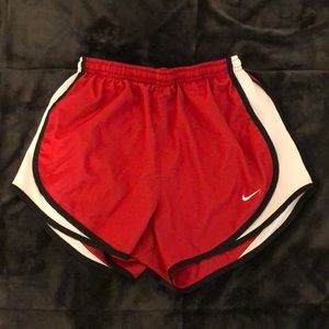 NEW red nike running shorts
